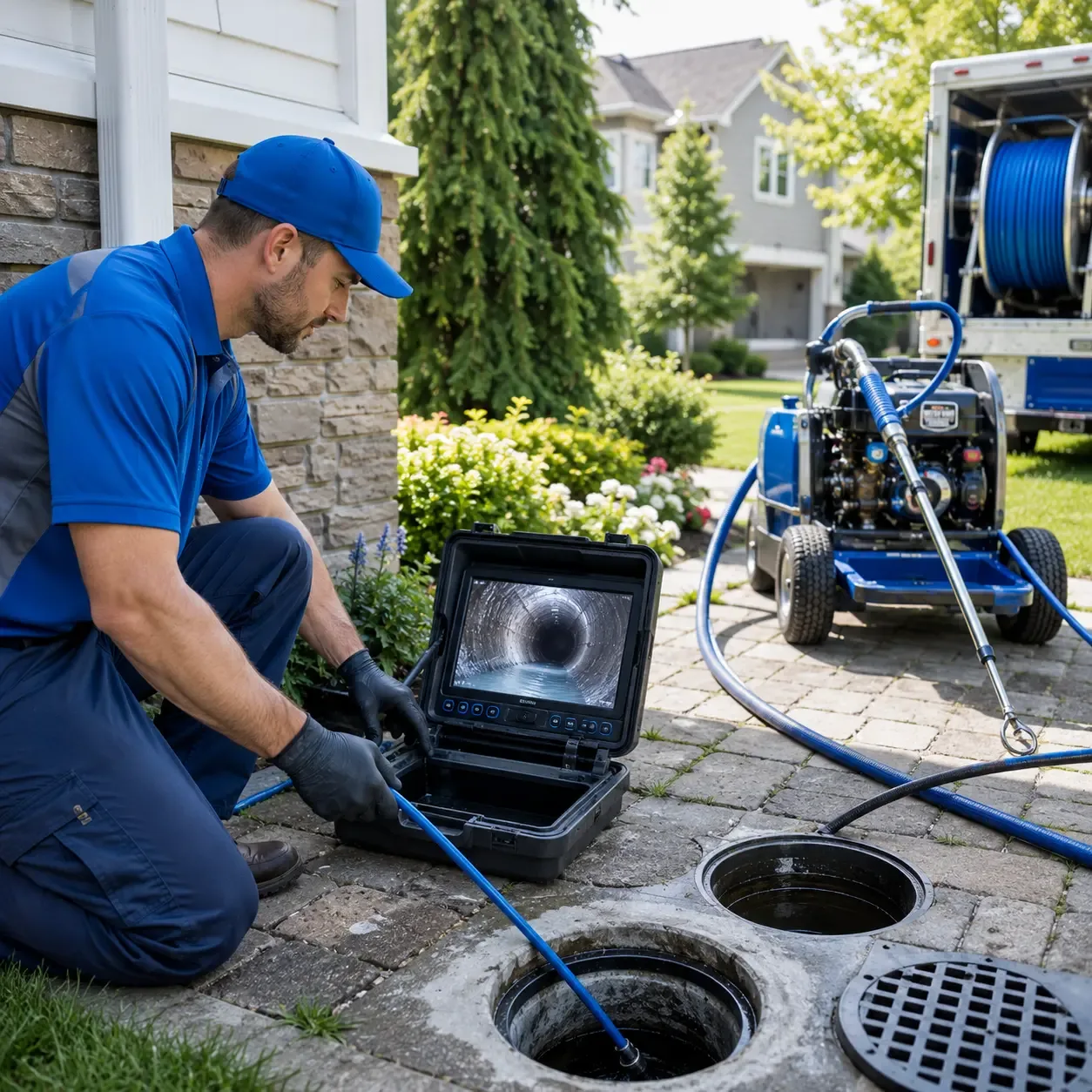 Outdoor drain cleaning professionals serving Bluford, IL