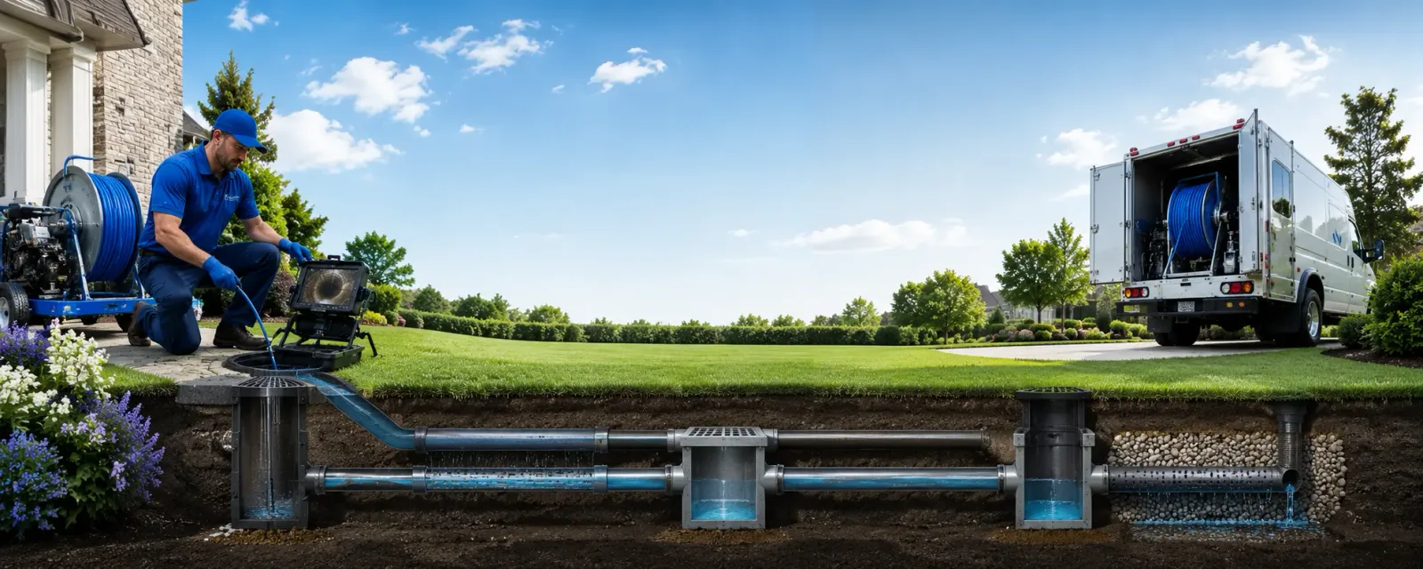 Outdoor drain cleaning information for Bluford, IL